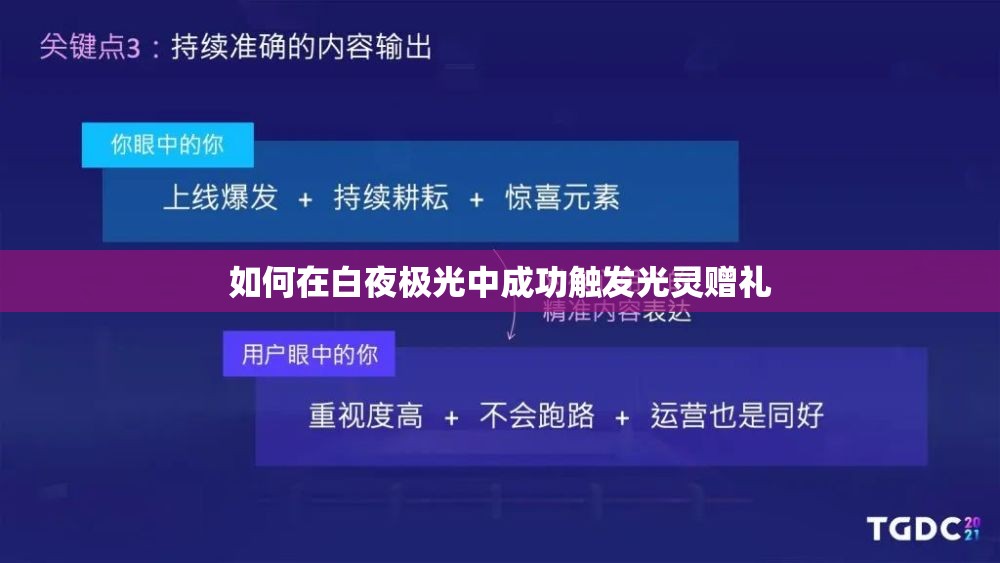 如何在白夜极光中成功触发光灵赠礼